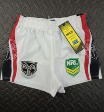 New Zealand Warriors ISC Shorts Junior Youth 8 years - White Black Red - New
