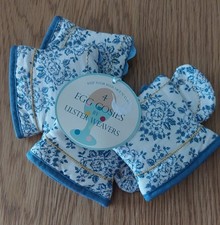 Egg Cosies set of 4 blue &