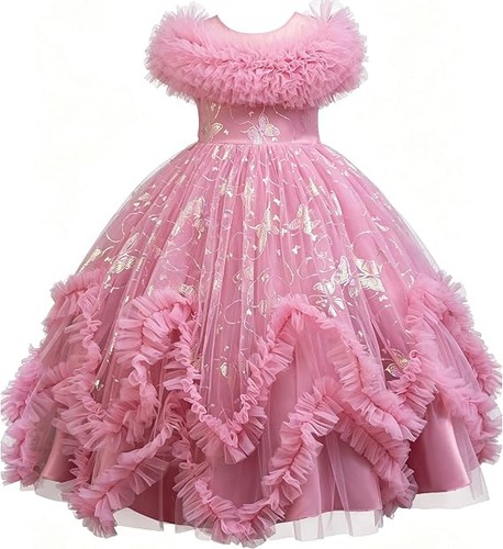 Girls party dress butterfly - party,