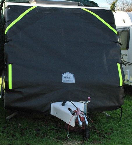 Caravan towing front cover - front,