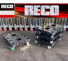 10 x HEAVY DUTY WHEELED "DOUBLE" DOLLY / SKATE 80-60-17CM WAREHOUSE STORAGE