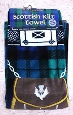 BLACK WATCH DESIGN SCOTTISH KILT TOWEL