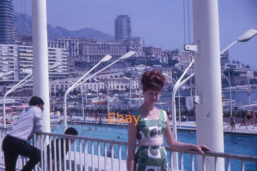 35mm slide woman sun - in, top