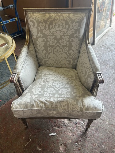 Giltwood elbow chair - giltwood,