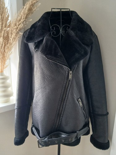 Primark black faux - , shearling