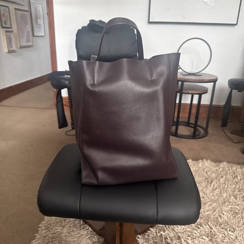 Zara brown leather - leather, large