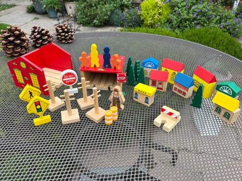 Wooden train track - wooden,