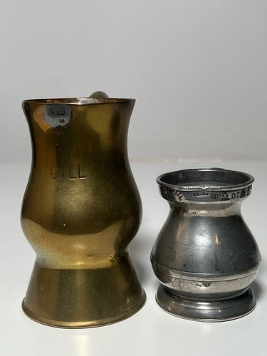Antique pewter brass - 1, gill