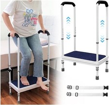 Bed Steps High Beds AUCTION Safety Step Stool with Handle Shower SUV Car Blue