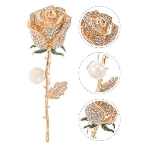 Rose flower brooch breast - brooch,