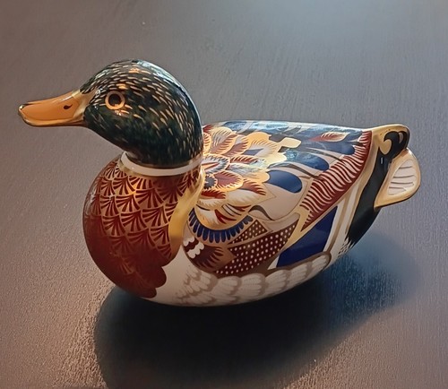 Royal crown derby mallard duck - crown,