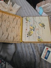 Vintage Boxed Place Mat Set of 6 Bird Designs by Win-El-Ware