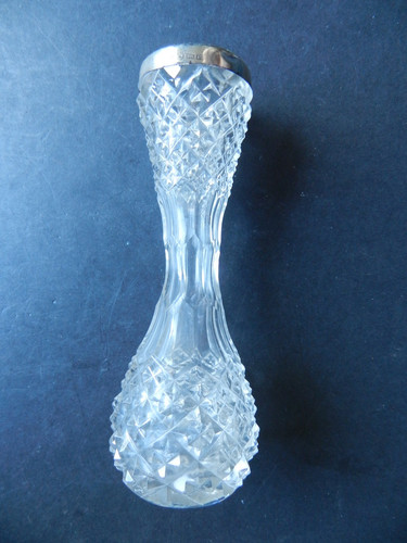 Antique cut glass bud vase - antique,