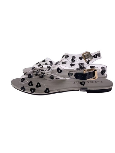 Troupe sandals blk heart - sandals,