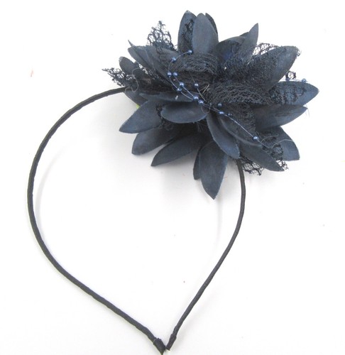 Flower feather hair - feather, fascinator