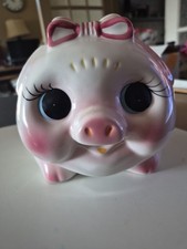 Large Ceramic Big Eyes Piggy