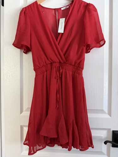 Francesca new red wrap - francesca's, dress