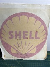 Vintage SHELL Motor Oil Gas Pump Service Station Decal Sticker Transfer