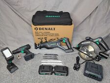 Denali 20v 4in1 Combo (Drill, Reciprocating Saw, Circular Saw, Flood Light)
