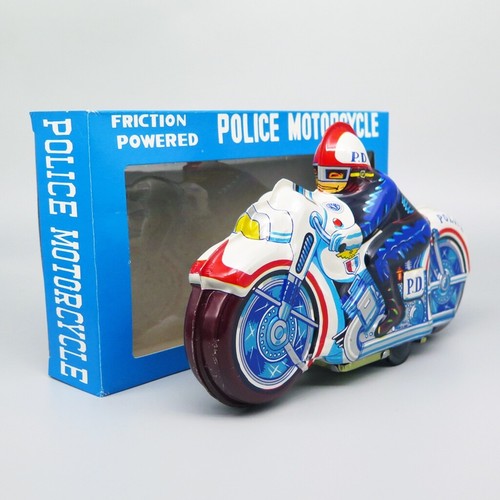 Vintage tin toy - tin, police