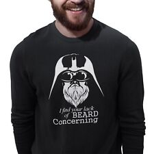 Darth Vader Beard Sweatshirt Gift Funny Joke Jumper Dad Fathers Grandad Sweater
