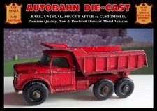 VINTAGE DODGE KEW FARGO TIPPER TRUCK; MATCHBOX No.48; OLD UK MADE DIECAST MODEL