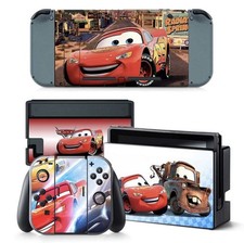 Cars Lightning McQueen Nintendo SWITCH Vinyl Skin STICKER Protector Wrap Gift