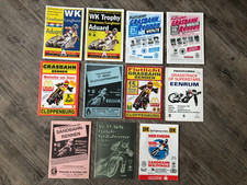 Motor cycle long track racing programmes x 11 grass track / speedway interest