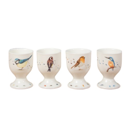 Egg cups set british birds - egg,