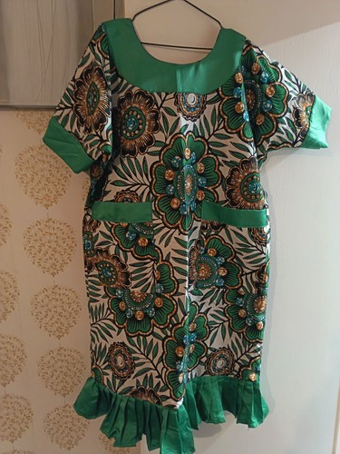 African ankara short dress - short,