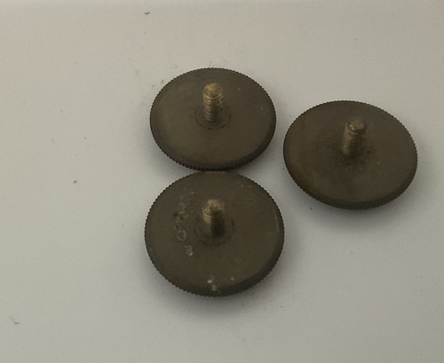 Vintage brass leveling - 3, feet