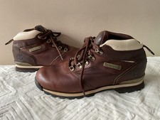 TIMBERLAND real leather men’s conker brown walking boot size 8.5