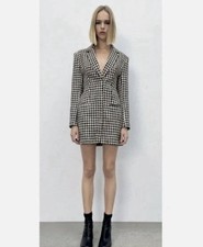Zara Black White Houndstooth