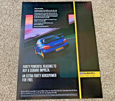 SUBARU IMPREZA WRX STi PRODRIVE PERFORMANCE PACK PPP - ORIGINAL CAR ADVERT