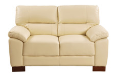 Genuine Leather Sofa Set Black