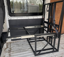 Fixed campervan seat frame to