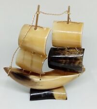 Sail Boat Yacht Ship Horn with Two Masts 15cm long and 15cm High