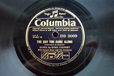 BING CROSBY 78 RPM THE DAY YOU