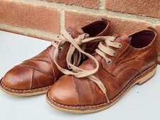 Mayfair Delicious Junction Ladies Brown Flat Leather Shoes, UK5 US7 EU38 VGC