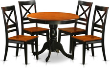 5-Piece Black & Cherry Dinette