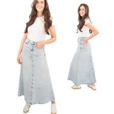 Womens M&S Denim Maxi Skirt