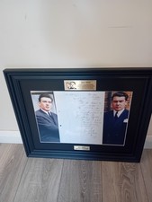 The Krays Reg Kray Signed Autograph Hand Written Letter Framed