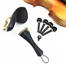 1 Set Violin Parts Black Ebony