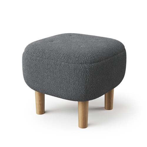 Upholstered vanity footstool - vanity,