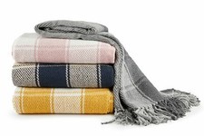 Large 100% Cotton Tartan Check