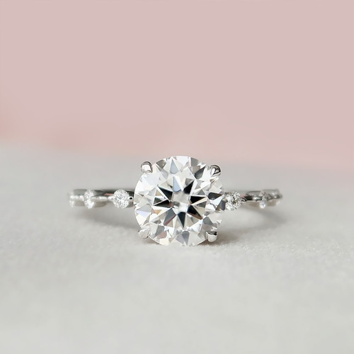 Diamond ring engagement - engagement, gold