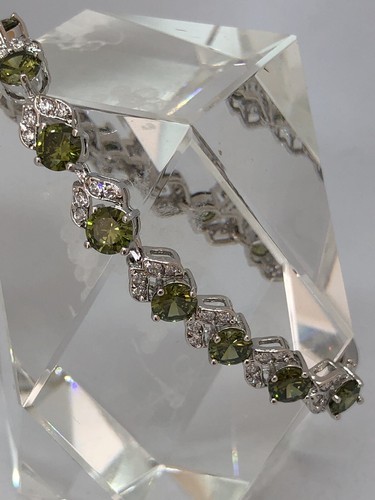 Silver lab created peridot - peridot, &