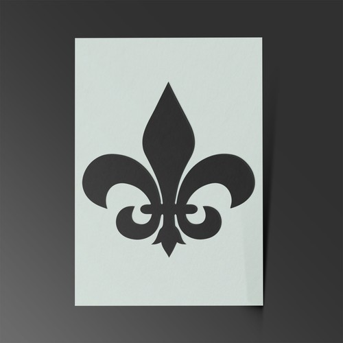 Fleur lis stencil mylar - fleur, de