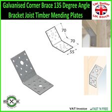 Galvanised Corner Brace 135 Degree Angle Bracket Joist Timber Mending Plates