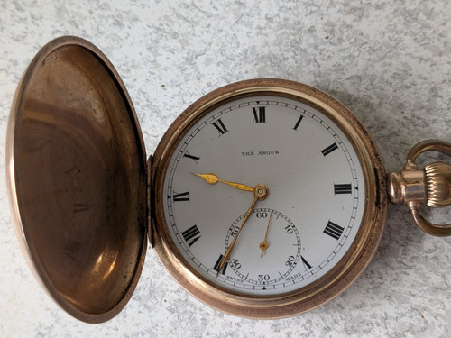 Antique hunter pocket watch - antique,